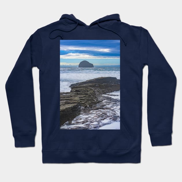 High Tide at Trebarwith Strand, Cornwall Hoodie by BrianPShaw